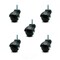 Service Caster 2 Inch Gloss Black Hooded 3/8 Inch Threaded Stem Ball Casters SCC, 5PK SCC-TS01S20-POS-GB-38-5 - alternate 1